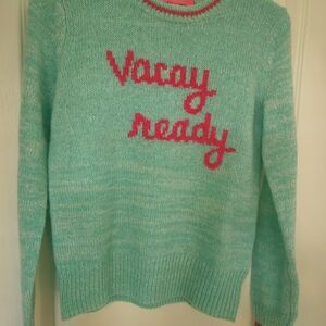 Cozy, Beautiful Lilly Pulitzer Vacay Ready Sweater - Mint Green XXS Worn Once.